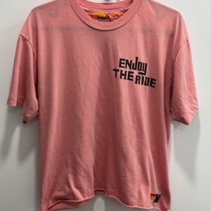 Aviator Nation - PINK - “Enjoy the Ride” Cropped Tee (Venice Beach Exclusive)